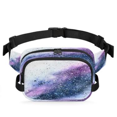 Imagem de Pochete abstrata de mármore dourado para mulheres e homens com alça ajustável bolsa transversal bolsa de peito bolsa tiracolo bolsa tiracolo, Cor 18