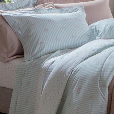 Imagem de Jogo Cama Solteiro 200 Fios Kacyumara 03 Pças Vintage Pivone - Casa K 