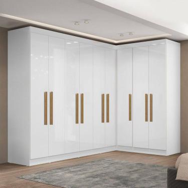 Imagem de Guarda-Roupa Modulado German 9 Portas 2 Gavetas Branco - Maxel