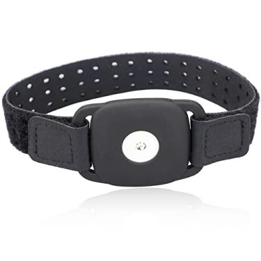 Imagem de Braçadeira com sensor para adultos e crianças para Freestyle Libre 1, 2 e 14 dias livremente ajustável, faixa de braço para diabéticos CGM Wear Protector Holder Silicone Preto Grande