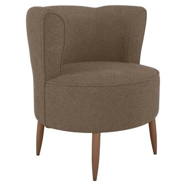 Imagem de Poltrona Decorativa Pes Palito Savana Boucle-Milani Store