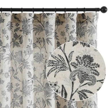 Imagem de Cortinas jinchan Linen Floral 214 cm com flor estampada 214 cm