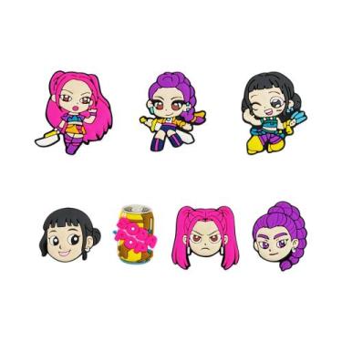 Imagem de Charms De PVC Para Sapatos De Jardim Com Tema De Cantores Pop E Person