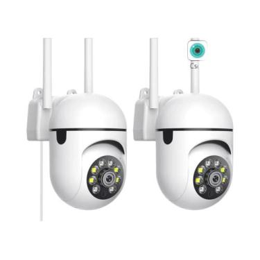 Imagem de Câmeras PTZ Wifi 4MP 2K Com Visão Noturna Detecção Humana Gravação 247