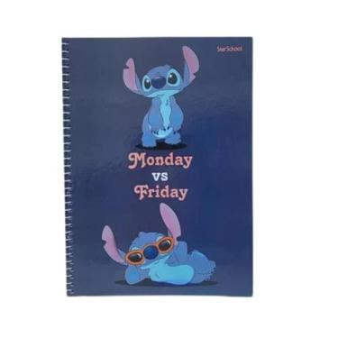 Imagem de Caderno univ. stitch costurado c/ 80 folhas sortido- jandaia
