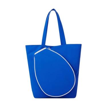 Imagem de Zxpjkyu Bolsa de Tênis, Bolsa de Mão para Tênis, Bolsa para Transportar Raquete para Treino E Exercícios, Azul