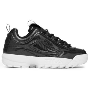 Imagem de Fila Tênis feminino confortável Disruptor II Premium, 021 Preto/Branco/Preto, 39