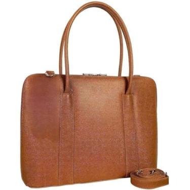 Imagem de Pasta Maleta Feminina Executiva Case Para Notebook Tablet Bolsa(Caramelo-prada,Grande)