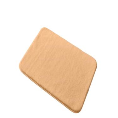 Imagem de Tapete absorvente macio de microfibra antiderrapante para cozinha ou banheiro e quarto(cor sólida cáqui)