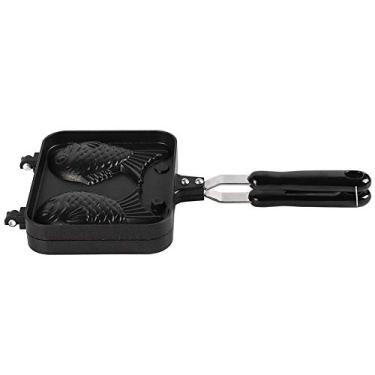 Imagem de Generic Máquina de Waffle Antiaderente de Aço Inoxidável - Design Em Forma de Peixe para Waffles Atraentes - Ideal para Waffles Caseiros Mais Saudáveis