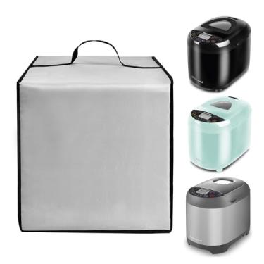Imagem de Capa para máquina de fazer pão para Elite Gourmet EBM8103B/ EBM8103M/EBM8103SS Capa protetora de nylon resistente ao calor para máquina de fazer pão e misturador de massa, 900 g (prata)