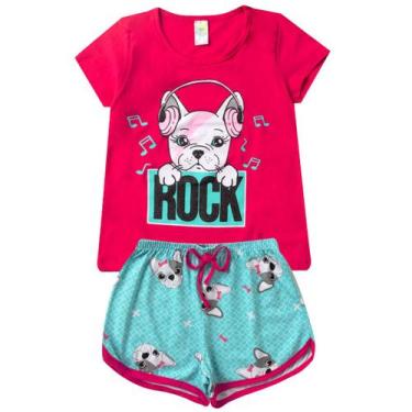 Imagem de Conjunto Verão Infantil Feminino Blusinha e Shorts em Algodão + Cotton
