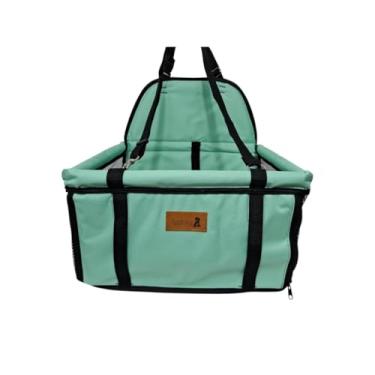 Imagem de Cadeirinha Cadeira Assento Pet de Carro para Cães Cachorro, gatos- Transporte(VERDE ÁGUA)