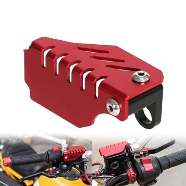 Imagem de Tampa de fluido do cilindro mestre dianteiro macaco compatível com Monkey 125 2018-2024 CT125 Trail 125 2020-2024 acessórios de motocicleta protetor de tampa de tanque de fluido de freio (vermelho)