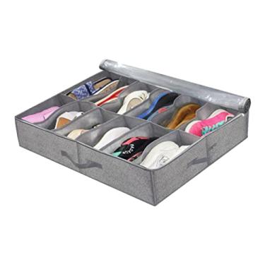 Imagem de Generic Sob a Cama Recipiente de Armazenamento Underbed Saco Não Tecido Dobrável Grande Capacidade Organizador para Sapatos Cobertores Vestuário