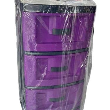 Imagem de GAVETEIRO GRANDE DE 3 GAVETA(Roxo)