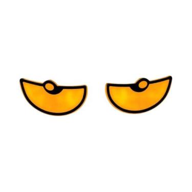 Imagem de Luz LED Olho De Demônio Para Motocicleta 2 Peças Semicírculo Triângulo