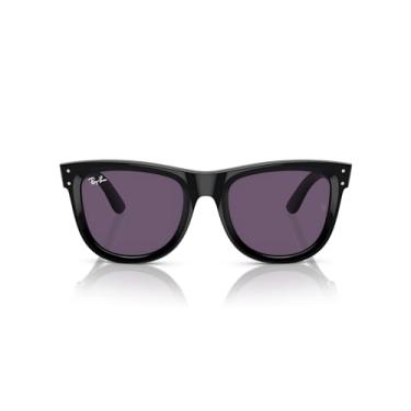 Imagem de Óculos de Sol Ray-Ban Wayfarer Reverse 0RBR0502S 66771A Tam 50 / Preto - Lentes Roxo