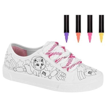 Imagem de Tênis Infantil Menina Molekinha Bobbie Goods Branco 27