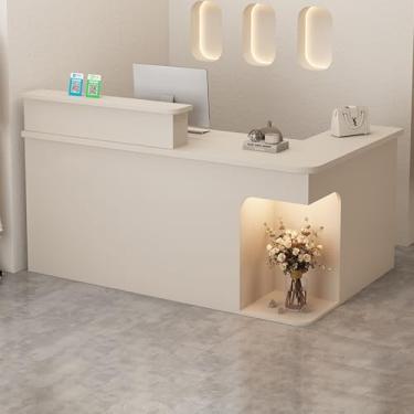 Imagem de Mesa de recepção, recepção, recepção pequena, balcão de loja, mesa de recepção em forma de L, balcão de caixa, balcão de recepção, mesa de recepção de salão, mesa de recepção em pé, mesa de recepção