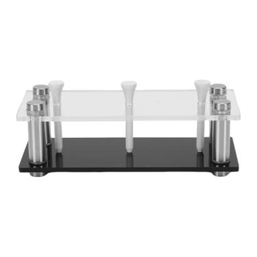 Imagem de Zerodis 2 Peças de Acrílico para Exibição de Bolas de Golfe, Vitrines, Suporte de Armazenamento de Mesa, Contém 3 Capacidades, Base Resistente, Prateleira de Rack de Beisebol para Bolas de Golfe