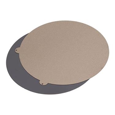 Imagem de Garosa Placa de Construção de Aço Flexível Revestida Com PEI, Diâmetro de 309 Mm Com Alta Planicidade para Impressoras 3D V400 e Similares, Fácil Remoção e Base Magnética