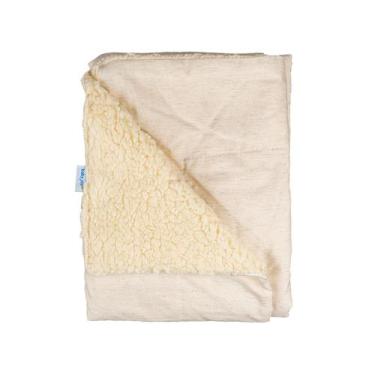 Imagem de Manta Carneirinho Dupla Face Lisa para Bebê 70cm x 90cm - BABY JOY, na