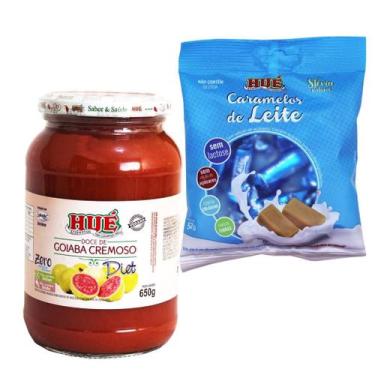 Imagem de Goiaba cremoso e caramelo sem lactose diet hue - kit 2 unidades