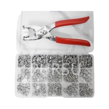 Imagem de Alicate De Metal Oco De 9,5mm Com Cinco Garras Para Botões De Pressão 