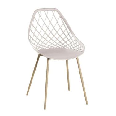 Imagem de Cadeira Cloe Base Aço - Nude