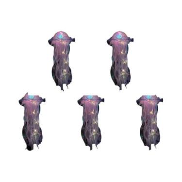 Imagem de Luminária Noturna De Água-Viva Para Quarto De Meninas, 5 Peças, Lâmpad