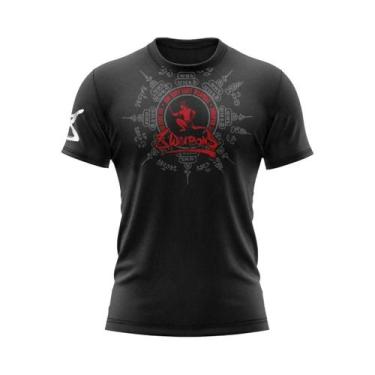 Imagem de Camiseta de combate Muay Thai com estampa fitness tailandesa de secage