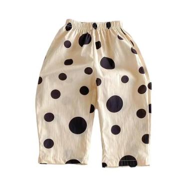 Imagem de Calças Harem Para Crianças, Finas E Soltas, Com Estampa Casual Para Me