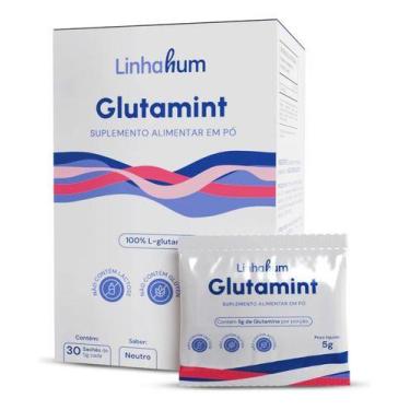 Imagem de Glutamint 100% L-glutamina Em Pó 30 Sachês 5g Linhahum, Neutro