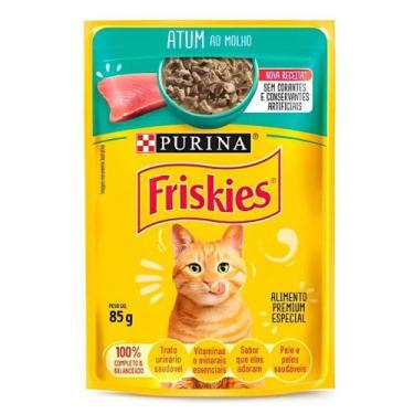 Imagem de Sachê Purina Friskies Gatos Adultos Atum ao Molho - 85G