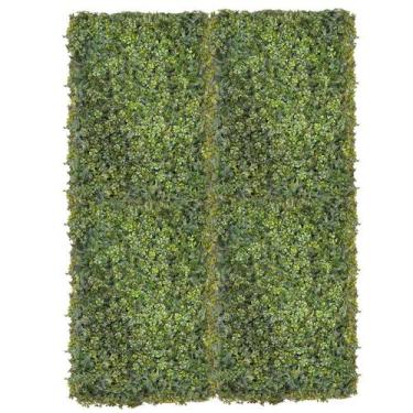 Imagem de 4x Placa Jardim Vertical Trevo Samambaia (60x40) Verde SMO