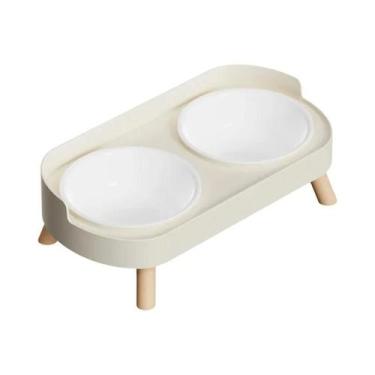 Imagem de Tigela Dupla Para Ração E Água Para Animais De Estimação, Antiderrapan