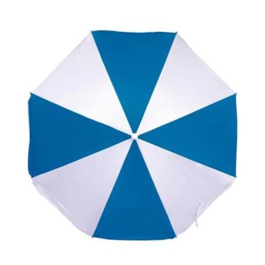 Imagem de Guarda Sol 1,80 Metros Azul Claro Com Cinza De  Aço - Mor, Azul claro 