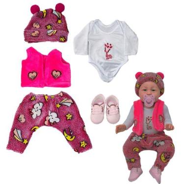Imagem de Roupa Bebe Reborn Boneca Mamãe Reborn Brilha No Escuro