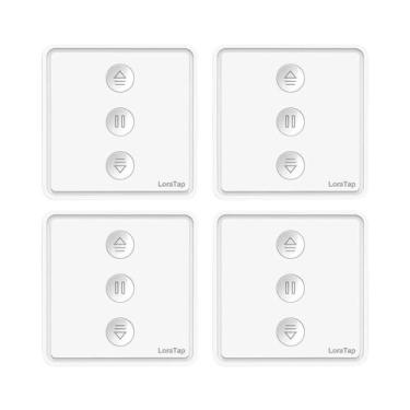 Imagem de Interruptor Inteligente Para Cortinas Rolô LoraTap Tuya Com Controle R