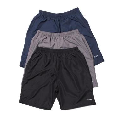 Imagem de Kit 3 Shorts Curto Tactel Com Bolsos -  Tecido Leve-Masculino