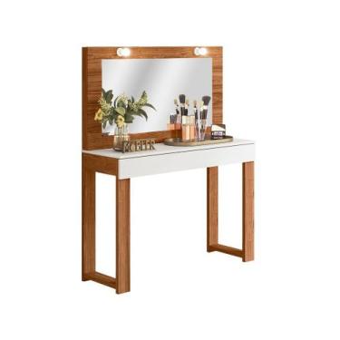 Imagem de Penteadeira Camarim Gala 1 Gaveta e Soquetes Para Lâmpadas - Mobler, C