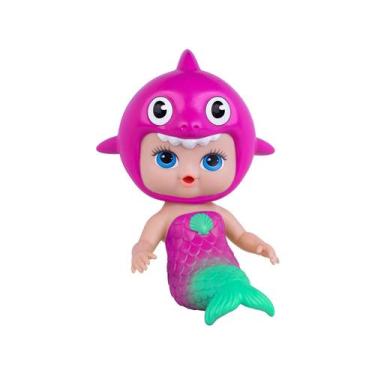 Imagem de Boneca Bebê Acqua Toys Tubarãozinho 477 - Super Toys, Colorido, Tubarã