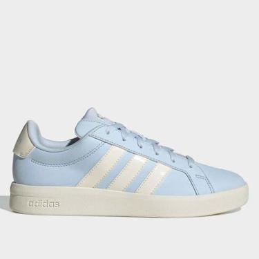 Imagem de Tênis Adidas Grand Court Base 3.0 Feminino, Azul, 38