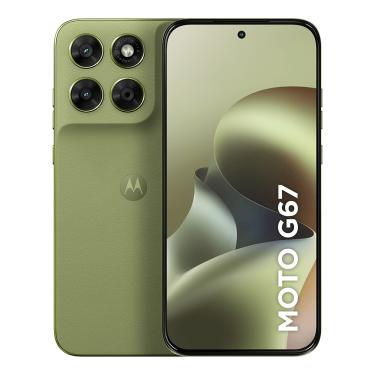 Imagem de Smartphone Motorola Moto G67 5G 256GB - Verde Claro, 12GB (4GB RAM + 8GB RAM Boost), Câ...