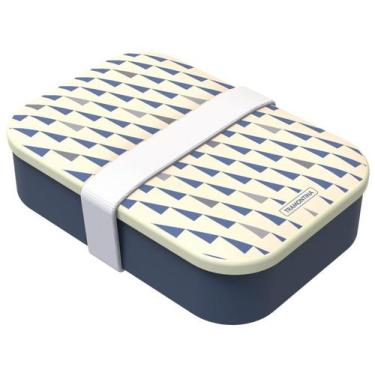 Imagem de Pote Tramontina com Tampa Retangular 1L - By Me, 1L, Azul e Branco