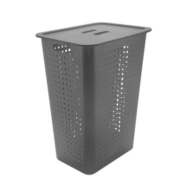Imagem de Cesto de Roupas Plástico 47L Ou com Tampa Ventilado