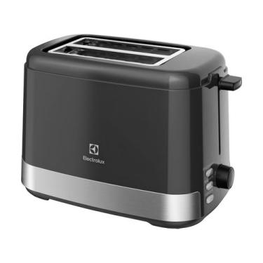 Imagem de Torradeira Elétrica Electrolux Inox 800W 8 Níveis ETS10 Tostagem Funçã