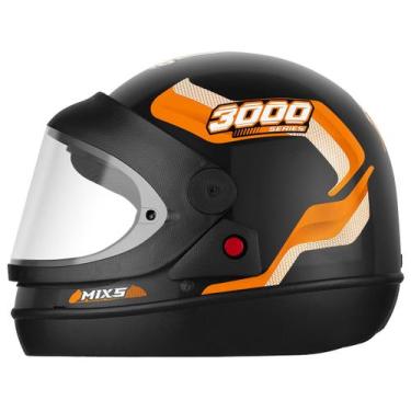 Imagem de Capacete Fechado Mixs Automatic 3000 Laranja Tam. 58, LARANJA, 58