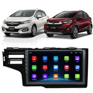 Imagem de Kit Central Multimídia Android Honda Wrv Fit 2015 2016 2017 2018 2019 